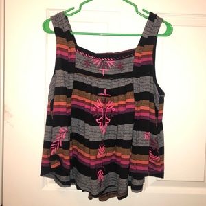 Free People Vintage Stripe Swing Tank